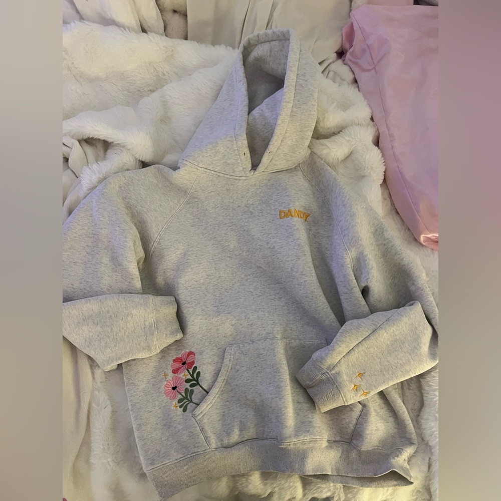 Light gray dandy hoodie!! Size: XL selling for: 50$